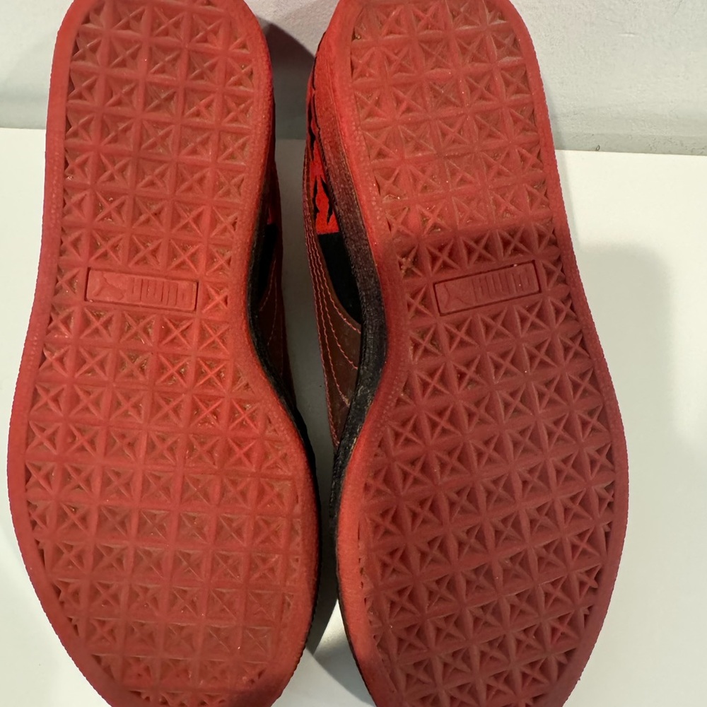 2/$20 Puma x Batman Suede Classic sneakers in black and red. - Picture 7 of 8
